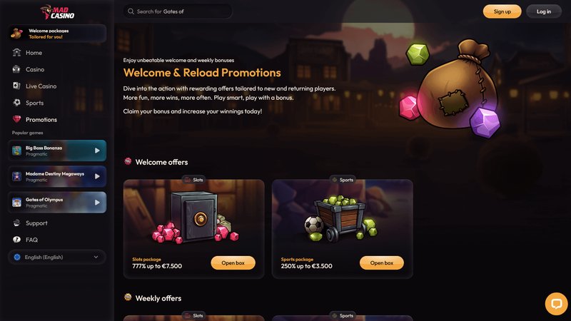 Madcasino service clientèle à France Madcasino service clientèle à France
